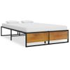 Rogal Estructura De Cama De Metal Negro 120x200 Cm Rogal