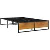 Rogal Estructura De Cama De Metal Negro 120x200 Cm Rogal