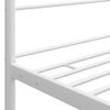 Estructura De Cama Con Dosel Metal Blanco 90x200 Cm Vidaxl