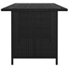 Mesa De Comedor Para Jardín Ratán Sintético Negro 110x70x65 Cm Vidaxl