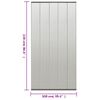 Mosquitera De Puerta Cortina Malla Poliéster Negro 100x220 Cm Vidaxl