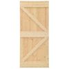 Puerta Corredera Con Herrajes Madera Maciza De Pino 80x210 Cm Vidaxl