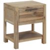 Mesitas De Noche Con Cajones Madera Acacia Maciza 40x30x48 Cm Vidaxl