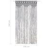 Cortina De Macramé Algodón Gris Antracita 140x240 Cm Vidaxl