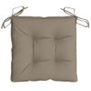 Cojines De Silla De Jardín 4 Uds Tela Oxford Taupé 40x40x7 Cm Vidaxl