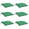 Cojines De Silla De Jardín 6 Uds Tela Oxford Verde 50x50x7 Cm Vidaxl