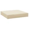 Cojines Para Palets 2 Unidades Tela Oxford Beige Vidaxl