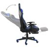 Rogal Silla Gaming Giratoria Con Reposapiés Pvc Azul Rogal