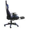 Rogal Silla Gaming Giratoria Con Reposapiés Pvc Azul Rogal