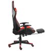 Rogal Silla Gaming Giratoria Con Reposapiés Pvc Rojo Rogal