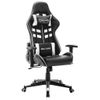 Rogal Silla De Gaming De Cuero Sintético Negro Y Blanco Rogal