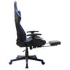 Rogal Silla De Gaming Con Reposapiés Cuero Sintético Negro Y Azul Rogal