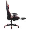 Rogal Silla De Gaming Con Reposapiés Cuero Sintético Negro Y Rojo Rogal