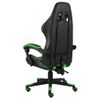 Rogal Silla Gaming De Cuero Sintético Negro Y Verde Rogal