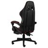 Rogal Silla Gaming Con Reposapiés Cuero Sintético Negro Y Rojo Tinto Rogal