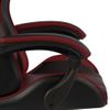 Rogal Silla Gaming Con Reposapiés Cuero Sintético Negro Y Rojo Tinto Rogal