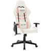 Rogal Silla De Gaming De Cuero Sintético Blanco Y Rosa Rogal