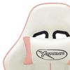 Rogal Silla De Gaming De Cuero Sintético Blanco Y Rosa Rogal