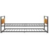 Estructura De Cama Extraíble Metal Negro 90x200 Cm Vidaxl