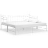 Rogal Estructura De Sofá Cama Extraíble De Metal Blanco 90x200 Cm Rogal