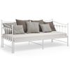 Rogal Estructura De Sofá Cama Extraíble De Metal Blanco 90x200 Cm Rogal