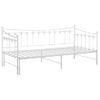 Rogal Estructura De Sofá Cama Extraíble De Metal Blanco 90x200 Cm Rogal