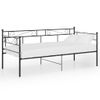 Rogal Estructura De Sofá Cama De Metal Negro 90x200 Cm Rogal