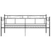 Rogal Estructura De Sofá Cama De Metal Negro 90x200 Cm Rogal