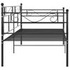 Rogal Estructura De Sofá Cama De Metal Negro 90x200 Cm Rogal