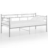 Rogal Estructura De Sofá Cama De Metal Gris 90x200 Cm Rogal