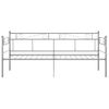 Rogal Estructura De Sofá Cama De Metal Gris 90x200 Cm Rogal