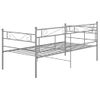 Rogal Estructura De Sofá Cama De Metal Gris 90x200 Cm Rogal