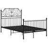 Estructura De Cama De Metal Negro 120x200 Cm Vidaxl