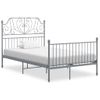 Estructura De Cama De Metal Gris 120x200 Cm Vidaxl