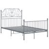 Estructura De Cama De Metal Gris 120x200 Cm Vidaxl