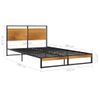 Estructura De Cama De Metal 120x200 Cm Vidaxl