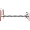 Estructura De Cama Metal Y Madera Maciza De Roble 100x200 Cm Vidaxl