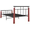 Estructura De Cama Metal Y Madera Maciza De Roble 100x200 Cm Vidaxl