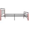 Estructura De Cama Metal Y Madera Maciza De Roble 140x200 Cm Vidaxl