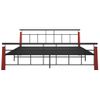 Estructura De Cama Metal Y Madera Maciza De Roble 200x200 Cm Vidaxl