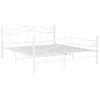 Estructura De Cama De Metal Blanca 160x200 Cm Vidaxl