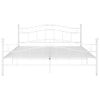 Estructura De Cama De Metal Blanca 160x200 Cm Vidaxl