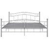 Estructura De Cama De Metal Gris 160x200 Cm Vidaxl