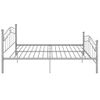 Estructura De Cama De Metal Gris 160x200 Cm Vidaxl