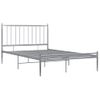 Estructura De Cama De Metal Gris 120x200 Cm Vidaxl