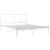 Estructura De Cama De Metal Blanco 180x200 Cm Vidaxl