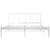 Estructura De Cama De Metal Blanco 180x200 Cm Vidaxl