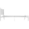 Estructura De Cama De Metal Blanco 180x200 Cm Vidaxl