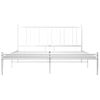 Estructura De Cama De Metal Blanco 200x200 Cm Vidaxl