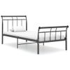 Estructura De Cama De Metal Negra 90x200 Cm Vidaxl